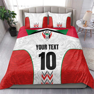 Custom Sudan Football Bedding Set Wings of Victory - Go Falcons of Jediane