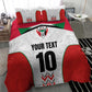 Custom Sudan Football Bedding Set Wings of Victory - Go Falcons of Jediane