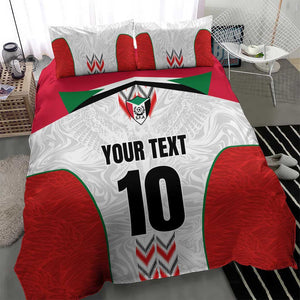 Custom Sudan Football Bedding Set Wings of Victory - Go Falcons of Jediane