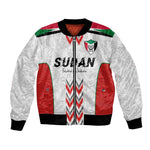 Custom Sudan Football Bomber Jacket Wings of Victory - Go Falcons of Jediane
