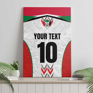 Custom Sudan Football Canvas Wall Art Wings of Victory - Go Falcons of Jediane