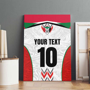 Custom Sudan Football Canvas Wall Art Wings of Victory - Go Falcons of Jediane