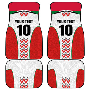 Custom Sudan Football Car Mats Wings of Victory - Go Falcons of Jediane