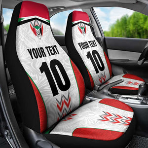 Custom Sudan Football Car Seat Cover Wings of Victory - Go Falcons of Jediane