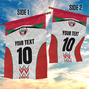 Custom Sudan Football Garden Flag Wings of Victory - Go Falcons of Jediane