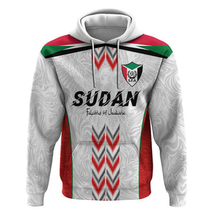 Custom Sudan Football Hoodie Wings of Victory - Go Falcons of Jediane