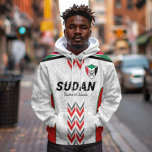 Custom Sudan Football Hoodie Wings of Victory - Go Falcons of Jediane