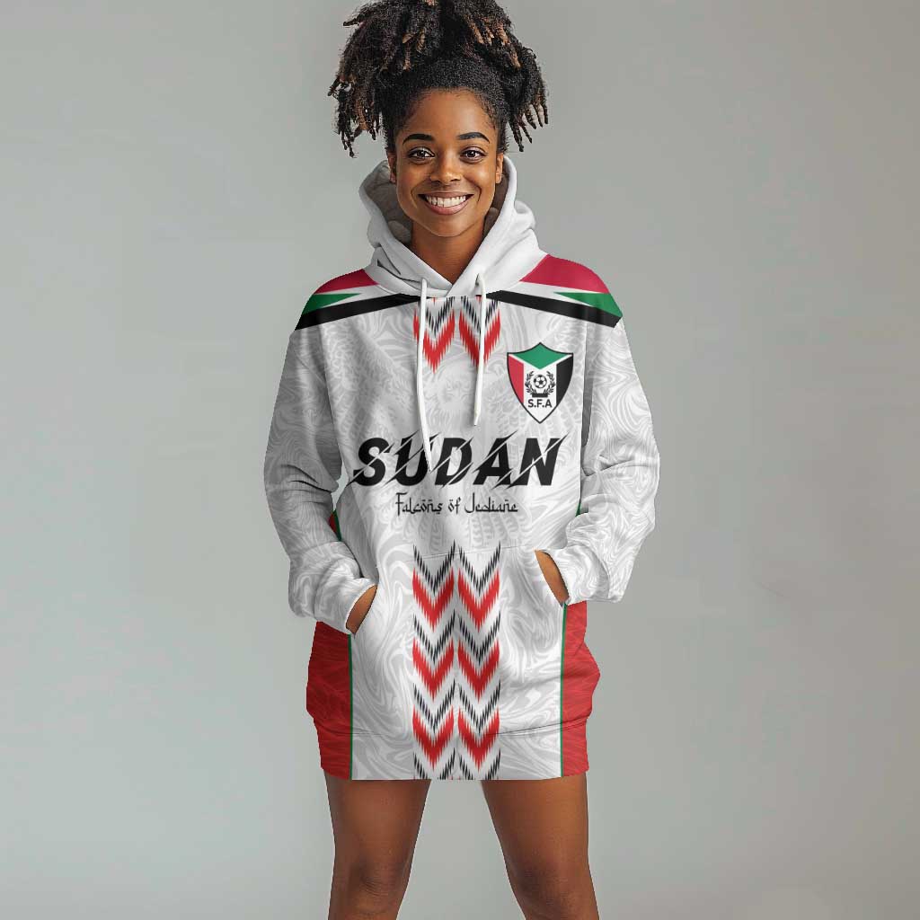 Custom Sudan Football Hoodie Dress Wings of Victory - Go Falcons of Jediane