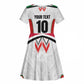 Custom Sudan Football Kid Short Sleeve Dress Wings of Victory - Go Falcons of Jediane