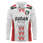 Custom Sudan Football Long Sleeve Polo Shirt Wings of Victory - Go Falcons of Jediane