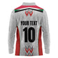 Custom Sudan Football Long Sleeve Polo Shirt Wings of Victory - Go Falcons of Jediane
