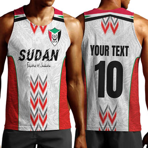 Custom Sudan Football Men Tank Top Wings of Victory - Go Falcons of Jediane