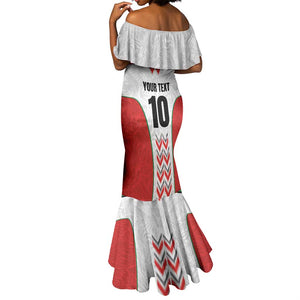 Custom Sudan Football Mermaid Dress Wings of Victory - Go Falcons of Jediane