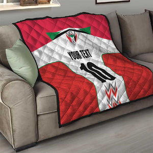 Custom Sudan Football Quilt Wings of Victory - Go Falcons of Jediane