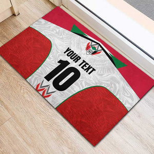 Custom Sudan Football Rubber Doormat Wings of Victory - Go Falcons of Jediane