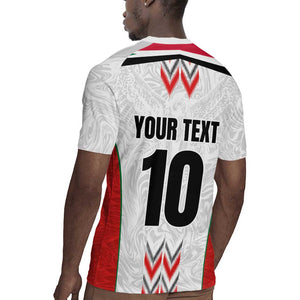 Custom Sudan Football Rugby Jersey Wings of Victory - Go Falcons of Jediane