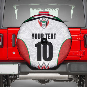 Custom Sudan Football Spare Tire Cover Wings of Victory - Go Falcons of Jediane