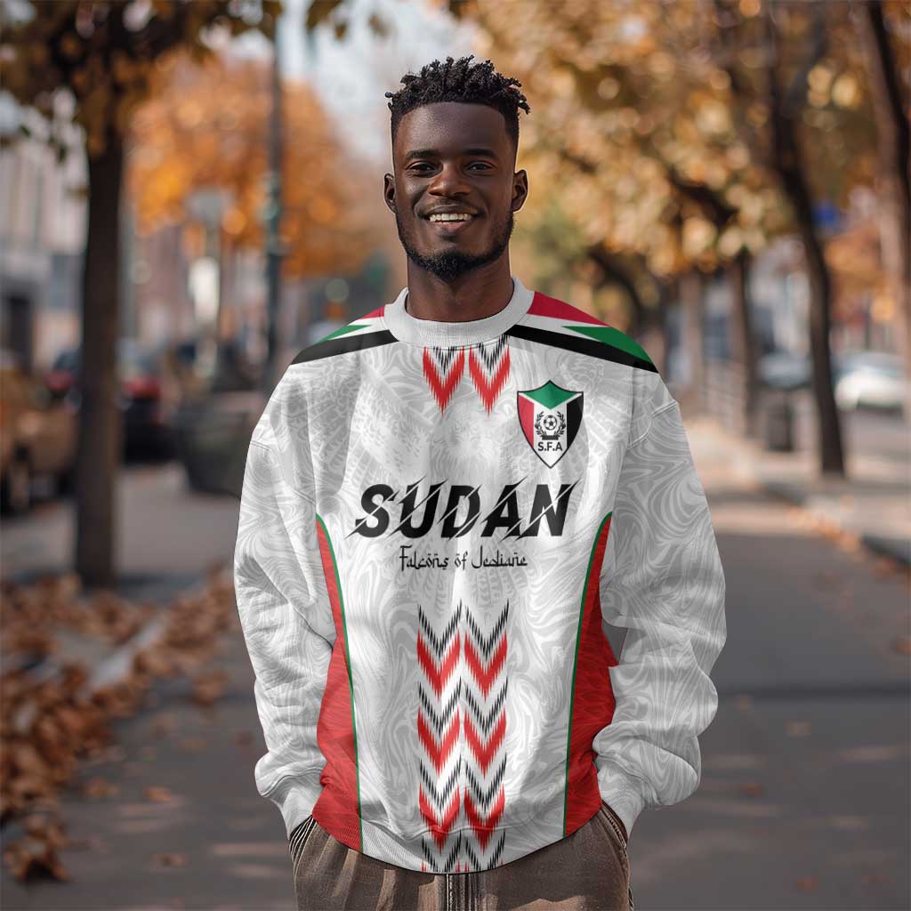 Custom Sudan Football Sweatshirt Wings of Victory - Go Falcons of Jediane