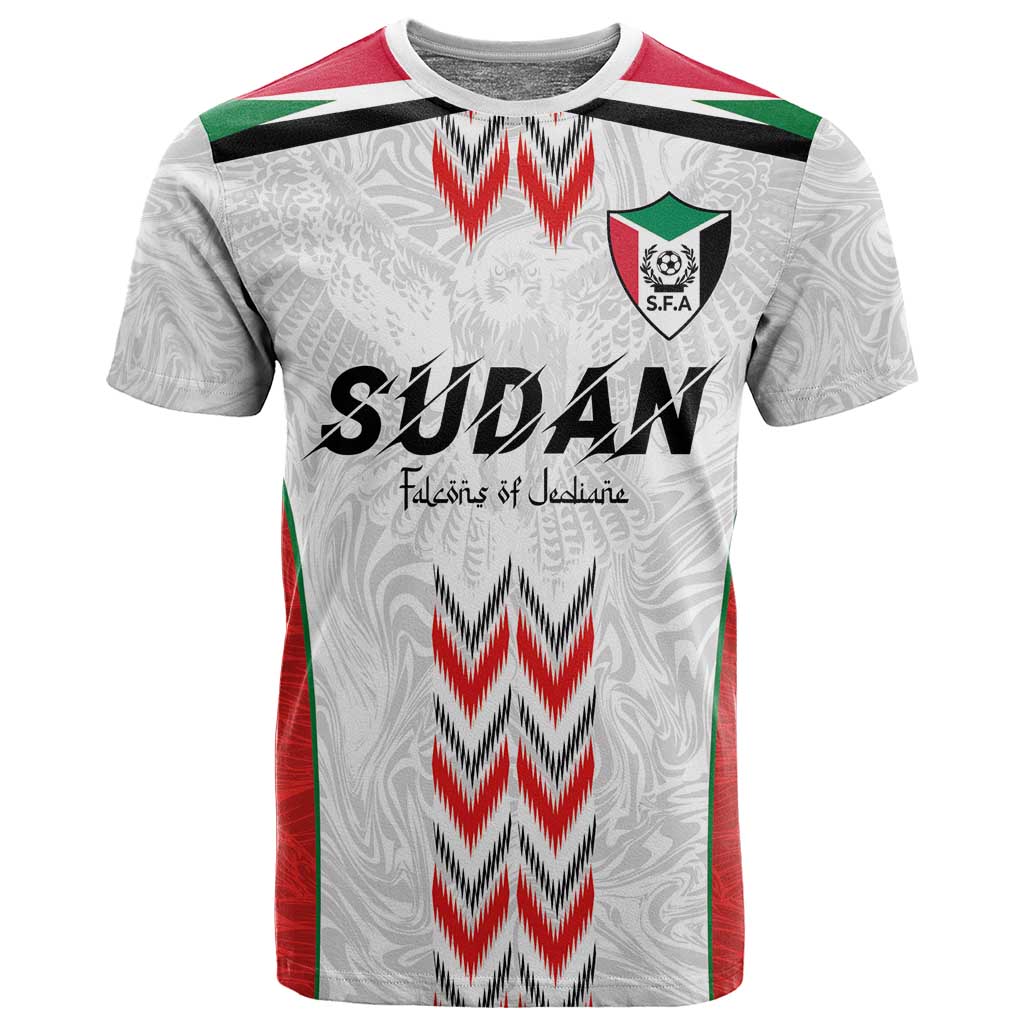 Custom Sudan Football T shirt Wings of Victory - Go Falcons of Jediane