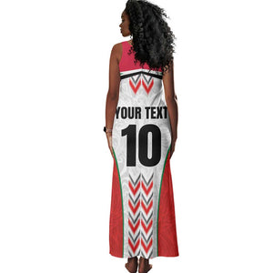 Custom Sudan Football Tank Maxi Dress Wings of Victory - Go Falcons of Jediane