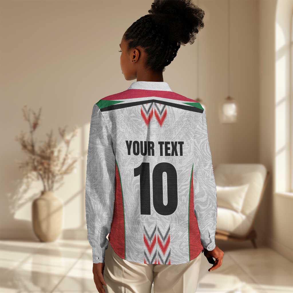 Custom Sudan Football Women Casual Shirt Wings of Victory - Go Falcons of Jediane LT03