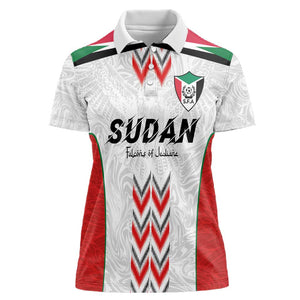 Custom Sudan Football Women Polo Shirt Wings of Victory - Go Falcons of Jediane