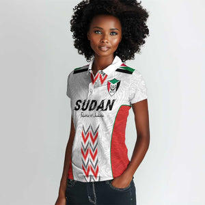 Custom Sudan Football Women Polo Shirt Wings of Victory - Go Falcons of Jediane