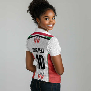 Custom Sudan Football Women Polo Shirt Wings of Victory - Go Falcons of Jediane