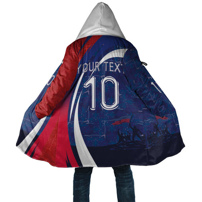 Haiti Football Custom Cloak Abstract Graphic Style Patriotic