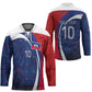 Haiti Football Custom Hockey Jersey Abstract Graphic Style Patriotic