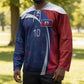 Haiti Football Custom Hockey Jersey Abstract Graphic Style Patriotic