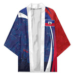 Haiti Football Custom Kimono Abstract Graphic Style Patriotic