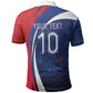 Haiti Football Custom Polo Shirt Abstract Graphic Style Patriotic