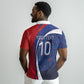 Haiti Football Custom Polo Shirt Abstract Graphic Style Patriotic LT03