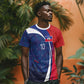 Haiti Football Custom T shirt Abstract Graphic Style Patriotic