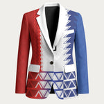 Haiti Football Custom Blazer Tribal African Abstract Graphic