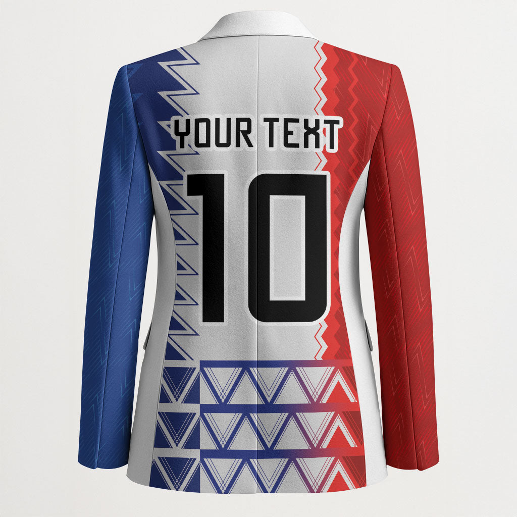 Haiti Football Custom Blazer Tribal African Abstract Graphic