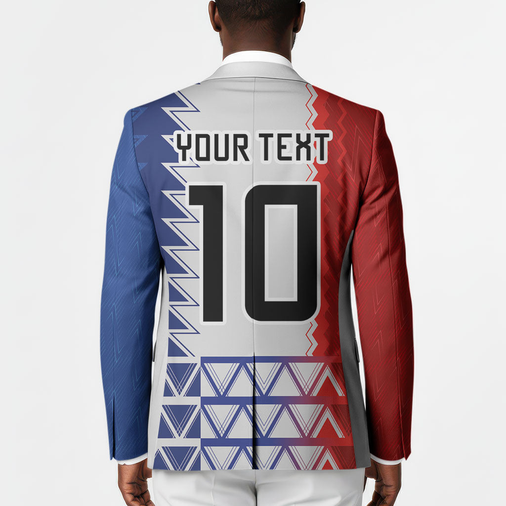 Haiti Football Custom Blazer Tribal African Abstract Graphic