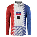 Haiti Football Custom Button Sweatshirt Tribal African Abstract Graphic