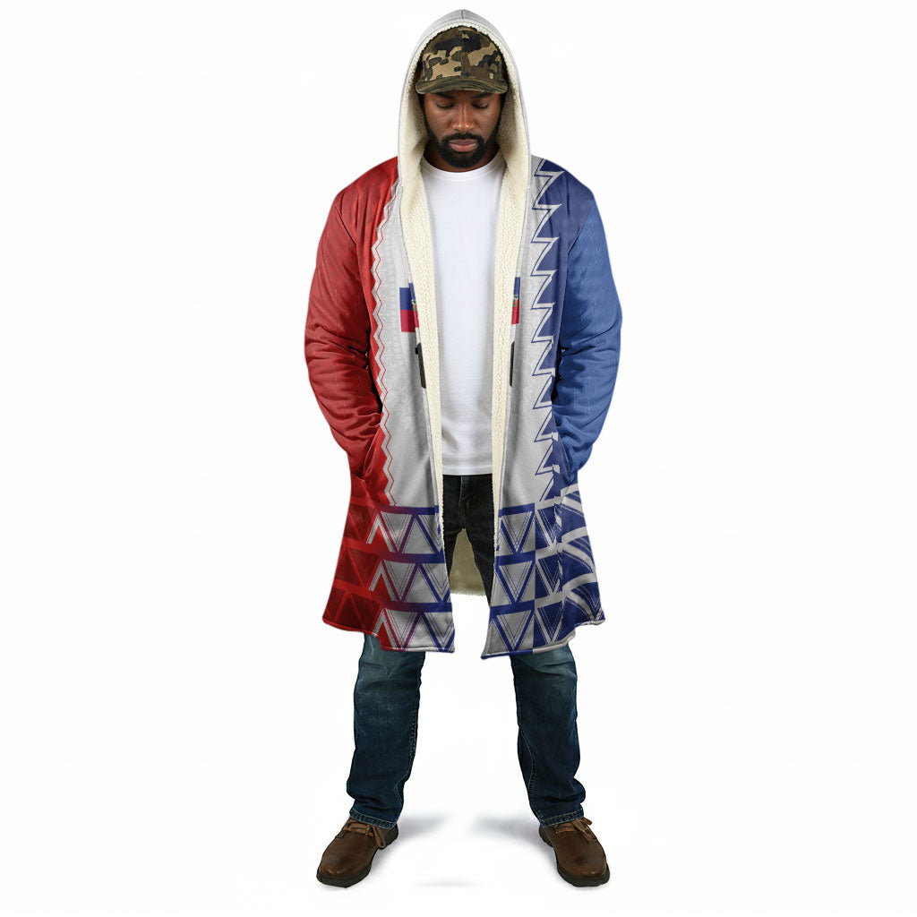 Haiti Football Custom Cloak Tribal African Abstract Graphic