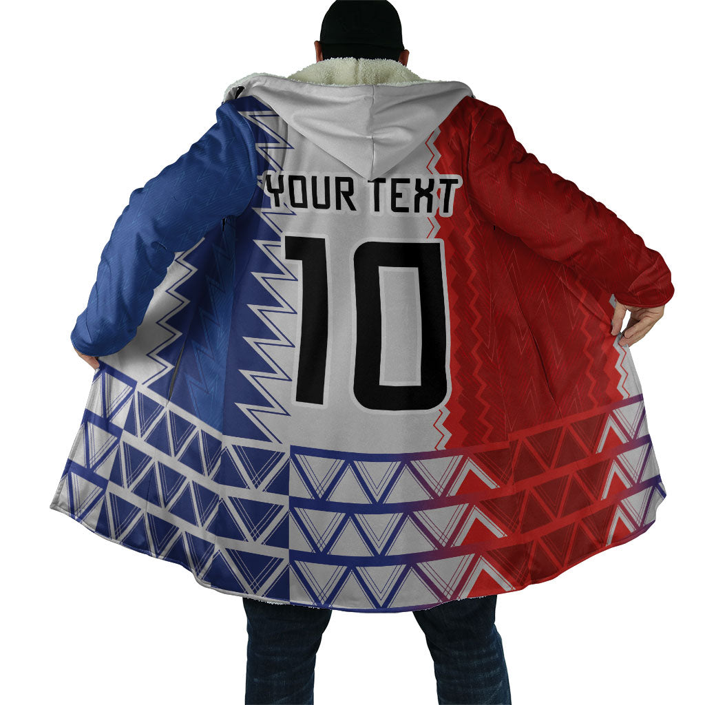 Haiti Football Custom Cloak Tribal African Abstract Graphic