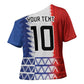 Haiti Football Custom Cross Shoulder Shirt Tribal African Abstract Graphic