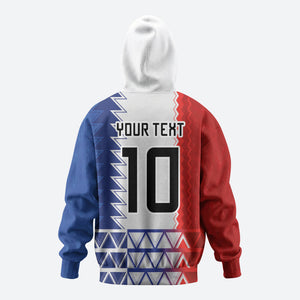 Haiti Football Custom Hoodie Tribal African Abstract Graphic