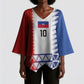 Haiti Football Custom Kimono Sleeve Blouse Tribal African Abstract Graphic