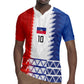 Haiti Football Custom Rugby Jersey Tribal African Abstract Graphic