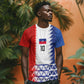 Haiti Football Custom T shirt Tribal African Abstract Graphic
