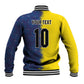 Haiti and Brazil Football Custom Baseball Jacket Splash Half Split