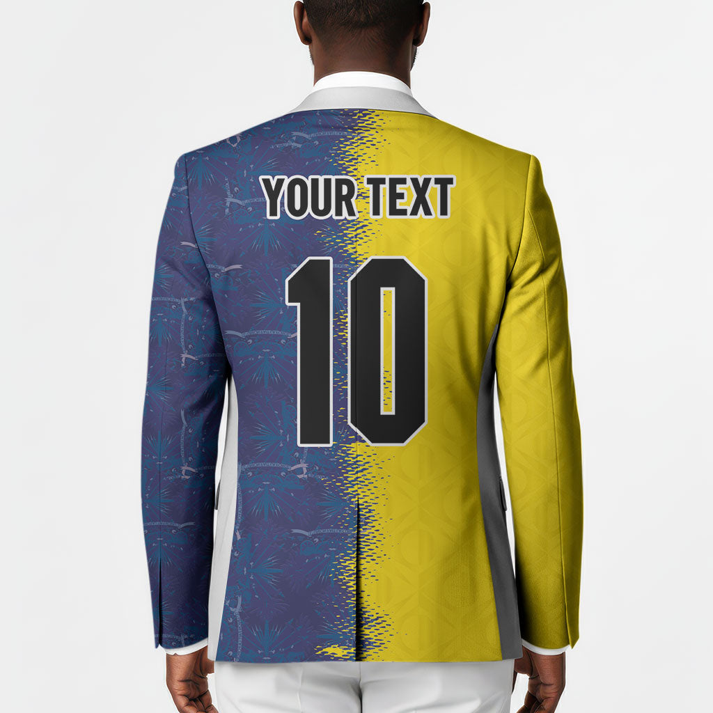 Haiti and Brazil Football Custom Blazer Splash Half Split