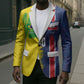 Haiti and Brazil Football Custom Blazer Splash Half Split