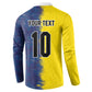 Haiti and Brazil Football Custom Button Sweatshirt Splash Half Split
